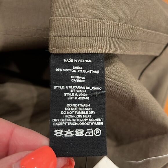 Theory olive green utilitarian cargo dress sleeveless size 10 - Picture 8 of 9